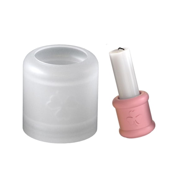 MOMOJIA Sturdy Silicone Cylinder Mould for Cement Resin Candle Holder Crafting