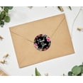 thumbnail image 2 of Darling Souvenir Rond 45 Pcs Floral & Vignes Frontière Noir Merci Autocollants Enveloppe Sceau-1,6 Pouces, 2 of 4