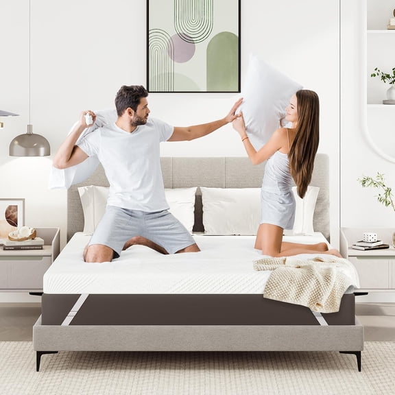 3 Inch Twin XL Firm Mattress Topper, Extra Firm Memory Foam Bed Topper for Pain Relief, Cooling Gel-Infused & Removable Cover, CertiPUR-US & Oeko-Tex Certified