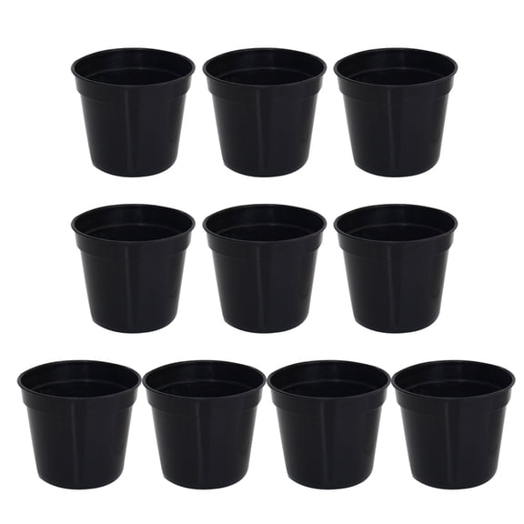 Whoamigo Set of 10 Plastic Round Succulents Pots Flower Planter Grow Box Flower Pots