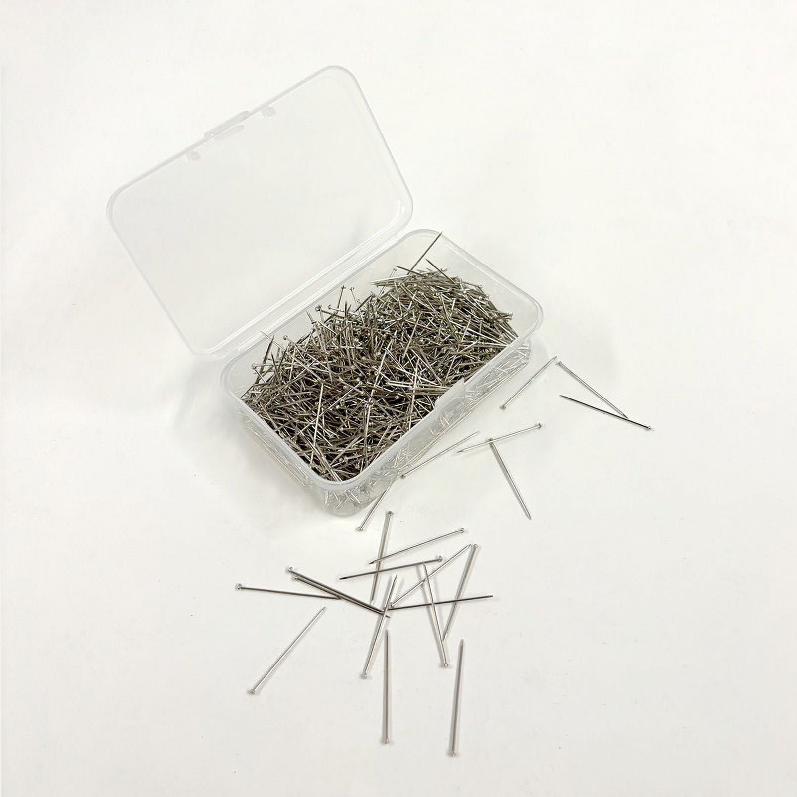 (2 pack) Hello Hobby Silver Pins Dressmaker 750 Count, Size 17, Nickel-Plated Steel