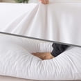 thumbnail image 3 of AIR-Memory Foam Body Pillow for Adults - Full Body Support with Breathable Zippered Cotton Cover, Firm & Fluffy Long Pillow for Sleeping,Pure White, 3 of 4