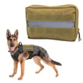 thumbnail image 3 of Bolsa para perros DYNWAVEMX Chaleco accesorios de arnés desmontable para Camping senderismo viajes entrenamiento color barro, 3 of 8