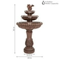 thumbnail image 3 of Sunnydaze Dove Pair Traditional Resin 3-Tier Outdoor Water Fountain, 3 of 10