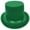 Green-L, variant on Role Play Magicians Hat Flat Top Hat for Adult Round Hat Stage Show Headwear Masquerades Tall Hat Male Gentleman Hat