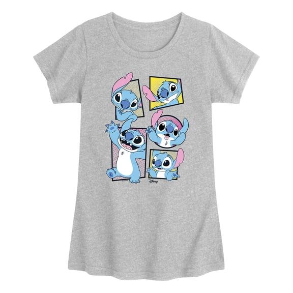 Lilo & Stitch - Stitch Panels - Youth Girls Fitted Short Sleeve T-Shirt