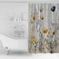 thumbnail image 4 of 60x72 Inch Shower Curtains for Bathroom Watercolor Spring Flowers Fabric Bath Curtain Decor Botanical Blossoms Floral Waterproof Restroom Curtains Shower Set Accessories with 12 Hooks 60 Inch, 4 of 6