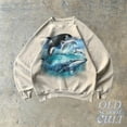 thumbnail image 5 of Ocean Wildlife Graphic Sweatshirt | Whale and Dolphin Vintage Pullover, 5 of 8