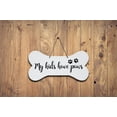 thumbnail image 3 of Bone Sign - My Kids Have Paws, 3 of 5