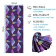 thumbnail image 2 of Colorful Mushroom Pattern Purple Pattern Hot Yoga Mat Towel Non Slip for Hot Yoga - Quick-Drying Yoga Mat Cover with 4 Corner Pockets with Travel Bag - Hot Yoga Towel Non Slip 74"x26", 2 of 6