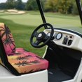 thumbnail image 3 of Garronmavis Sunset Palm Tree Golf Cart Seat Cover, Washable Soft Polyester Interior Accessiores for Golfer Outdoor Sports Breathable Air Golf Cart Replacement Seat Cover, 3 of 6