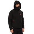 thumbnail image 3 of Men's Winter Jacket Softshell Fleece Lined 5 Pockets Reflective - Black, 3 of 7