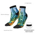 thumbnail image 6 of Pofeuu Bright Paper Cactus Scene Print 30cm Socks, Adult Running Hiking Socks for Youth and Adult, 6 of 7