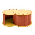 thumbnail image 3 of Almencla Lit Tunnel de Jeu pour Chat Résistant aux Rayures Respirant Confortable 2 Trous, 3 of 8