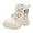 02 Beige, variant on Girls Boots,Boys Girls Mesh Boots Fashion Lace Design for Children Breathable Shoes for Daily, Boots,02 Red,7