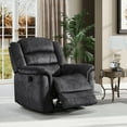thumbnail image 5 of Bonzy Home Fabric Manual Recliner Chair — Modern Single-Seat Recliner with Padded Armrests & Backrest for Living Room & Bedroom Gray, 5 of 7