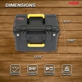 thumbnail image 4 of SKB iSeries Deep Lure Case, 32 Adjustable Compartment Secure Fishing Box, 1610-10, 4 of 12