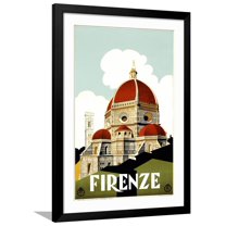 Art.com Travel 002 Giclee Print by Vintage Lavoie, Black Frame Wall Art, 32" x 44"