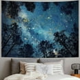 thumbnail image 2 of FUMJ Starry Sky Tapestry Starry Night Forest Nature Scenery Landscape Tapestry Living Room Bedroom Decoration Tapestry, 2 of 6
