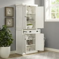 thumbnail image 4 of Crosley Furniture Seaside Coastal Pantry Storage Cabinet with Shelves, Kitchen, Dining, or Laundry Room, 4 of 22