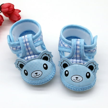 

Wesracia Baby Shoes Newborn Baby Girls Cartoon Prewalker Soft Sole Sandals Single Shoes