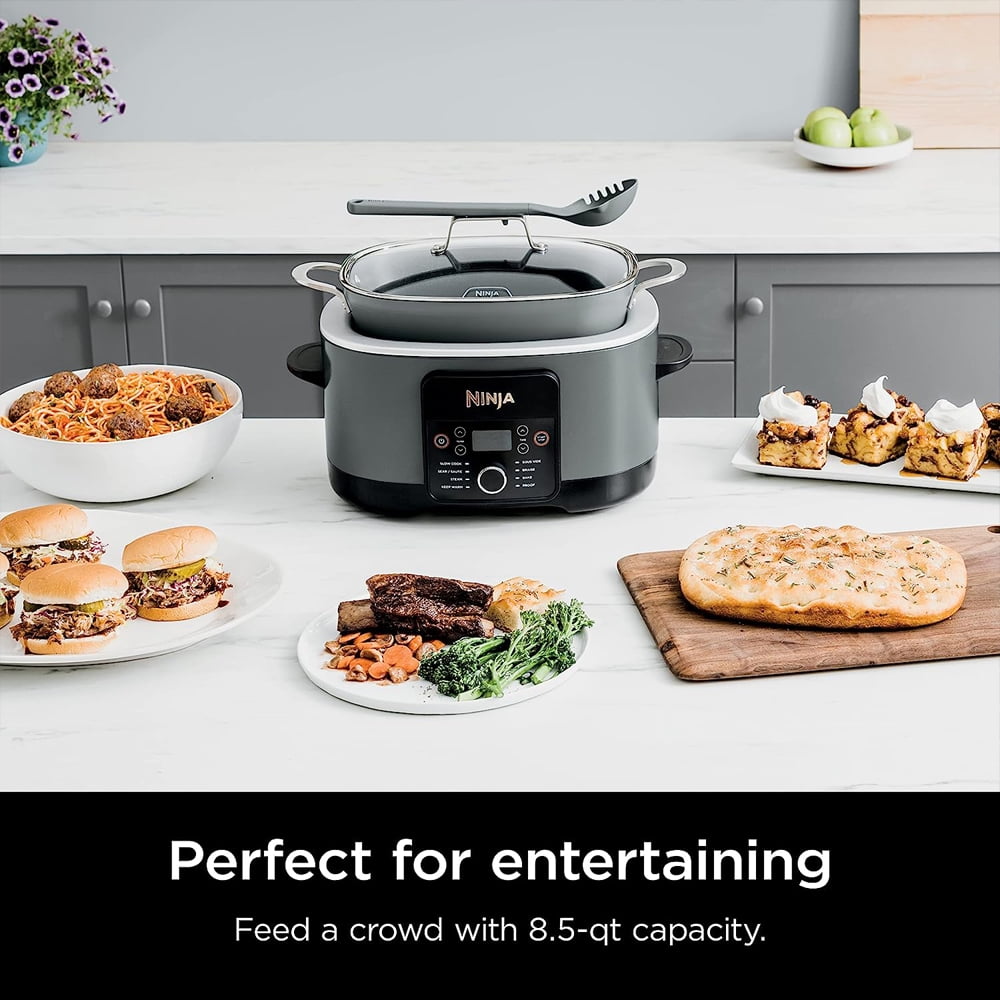 Restored Ninja MC1001 Foodi Possible Slow Cooker PRO Multi-Cooker Bundle with 3 YR CPS Enhanced Protection Pack (Refurbished)