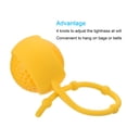 thumbnail image 4 of Uxcell Silicone Protect Sleeve Waist Keyring Golf Ball Holder Yellow 2Pcs, 4 of 5
