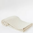 thumbnail image 1 of Jeté en Coton Tissé Crème et Jaune Moutarde, 1 of 2
