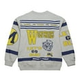 thumbnail image 3 of Men's Mitchell & Ness Heather Gray Michigan Wolverines All Over Print Sweatshirt, 3 of 6