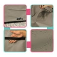 thumbnail image 5 of Covers & all Outdoor Square Fire Pit Cover, 12 Oz Waterproof, UV & Weather Resistant for Patio Lawn Garden Backyard Outside, with Air Vents & Drawstrings (52"L x 52"W x 22"H, Beige), 5 of 7