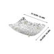 thumbnail image 3 of Bandeja para servir con patrón de glaciar de frutas | Plato de bocadillos de mesa de centro decorativo transparente | Plato de exhibición de alimentos irrompible | Plato de postre de frutos secos, 3 of 3