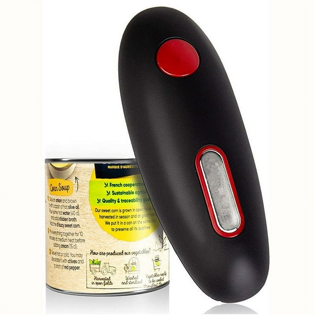 Electric Can Opener Mini One Touch Automatic Smooth Edges Jar Can Tin Touch No S