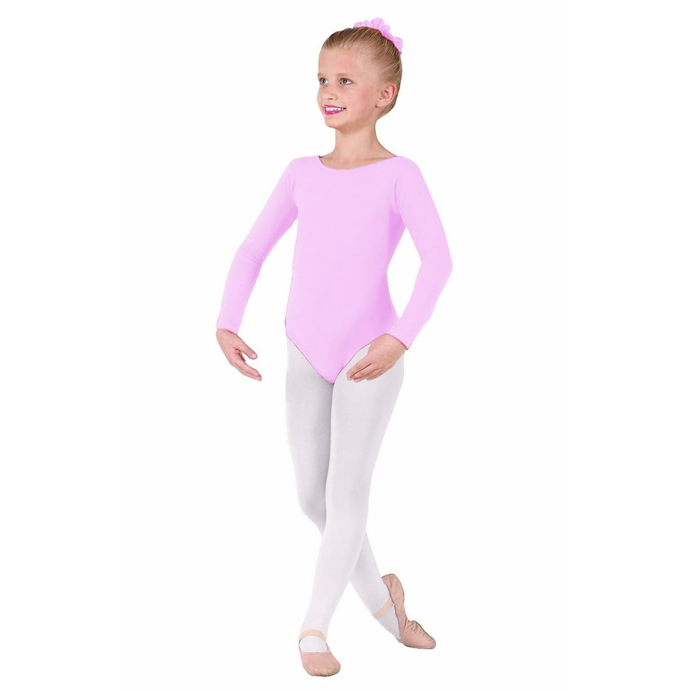 Eurotard Eurotard Girls Long Sleeve Leotard Pink 1 