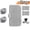 Gray, variant on Car Inflatable Bed, PVC Flocking, Repair Kit with Electric Pump And Storage Bag, Travel Camping Car Inflatable Bed, Suitable for RV, Car Rear Seat, SUV Mattress