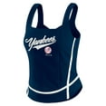 thumbnail image 2 of Women's-WEAR by Erin Andrews  Navy New York Yankees Square Neck Tank Top, 2 of 5
