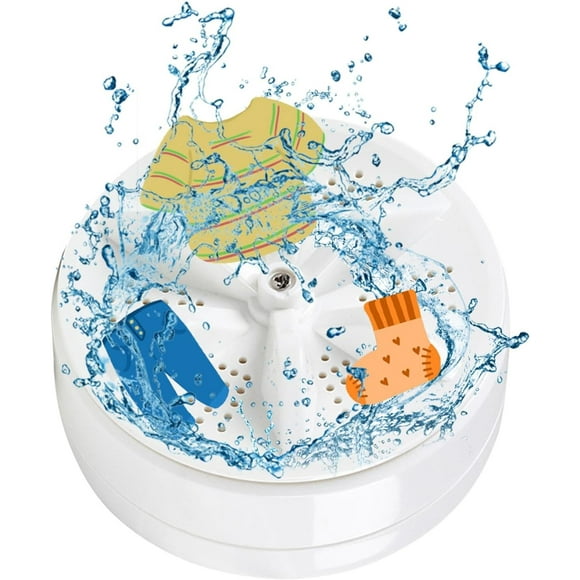 FYBTO Mini Portable Ultrasonic Washing Machine, Washing Machine Suction Cup, Sink Washing Machine, Suction Cup Household USB Rechargeable Washer, Space Saving Washer for Sink, Home, Kitchen-0719