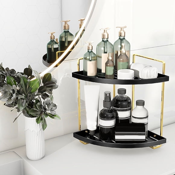 Summer Savings Kcavykas Corner Bathroom Organizer Countertop 2 Tier Corner Shelf Bathroom Vanity Organizer Perfume Skin Care Organizer Corner Bathroom Storage Counter Shelf