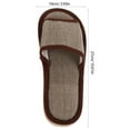 thumbnail image 2 of QIFULL Unisex House Slippers Open Toe Cotton 2 Pairs, 2 of 8
