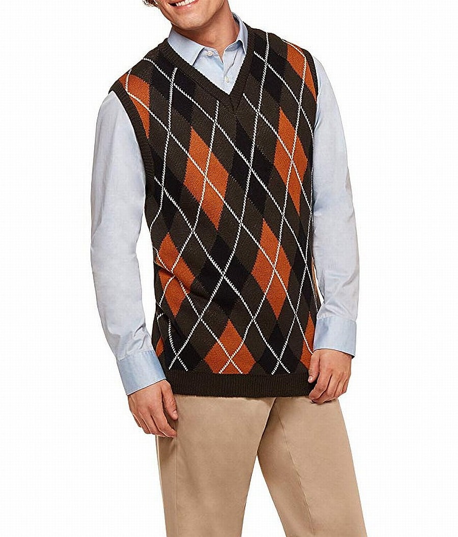 Step Brothers Men's Costumes Mens Costume One Regular Argyle Vest