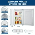 thumbnail image 7 of Garvee 3.0 Cu.ft Small Freezer, Mini Deep Freezer with Reversible Single Door & 7 Adjustable Thermostat for Apartment, Home, Office, White, 7 of 7