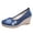 Blue, variant on Vedolay Ladies Flat Casual Shoes Women's Slip On Platform Loafers Summer New Casual Soft Sole Comfortable Shoes,Red 6.5