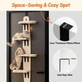 thumbnail image 4 of MEWOOFUN Multi-Level Door Hanging Cat Shelves Climber Door Mounted Vertical Cat Tree Tower with Cat Scratchers for Indoor Cats, 4-Levels Heavy Duty Cat Tree Tower, Space Saving Cat Tree For Renter Con, 4 of 5