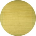 thumbnail image 1 of Ahgly Company Machine Washable Indoor Round Contemporary Deep Yellow Area Rugs, 3' Round, 1 of 7