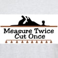 thumbnail image 3 of CafePress - Measure Twice Ash Grey T Shirt - Men's Classic Graphic T-Shirt, 3 of 4