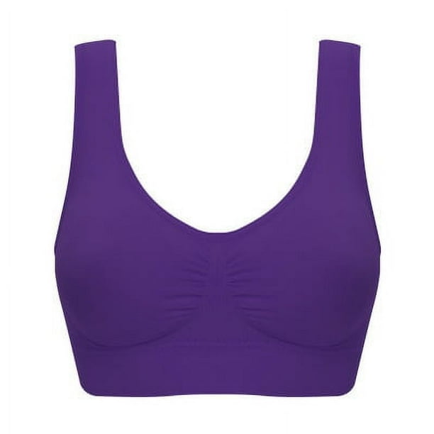 Sujetador deportivo clásico de doble capa, cómodo, para yoga, fitness, lactancia, talla grande, ropa interior para dormir para mujer