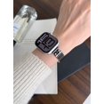 thumbnail image 5 of Curved metal Apple watch strap, 38mm 40mm 41mm 42mm 44mm 45mm Unisex Bands,Apple Watch Strap for Series SE 1-9, 5 of 5