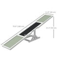 thumbnail image 3 of PawHut Wooden Dog Seesaw Pet Agility Equipment for Obedience Training White, 3 of 10