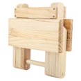 thumbnail image 3 of Banc Pliable en Bois Massif Petit Banc Carré Styles Ruraux Design Ergonomique Finition Soignée, 3 of 5