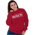 thumbnail image 4 of Bacon Meat Lover Sweats Carnivore Unisex Plus Fleece Graphic Sweatshirt Brisco Brands 2X, 4 of 5