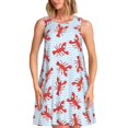 thumbnail image 1 of Fotbe Cartoon Lobsters 1 Vestido de Verano sin Mangas para Mujer – Vestido Midi Línea A, Estilo Camiseta Floral, Vestido Playero Casual y Fluido, 1 of 7